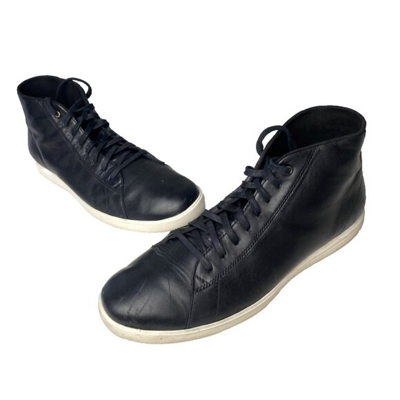 Cole Haan Men's Leather Grand Crosscourt High Top Sneaker  Sz 11 Black - Picture 1 of 8